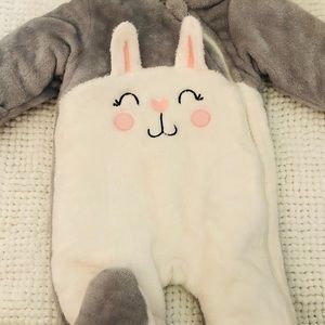 Baby girl bunting suit